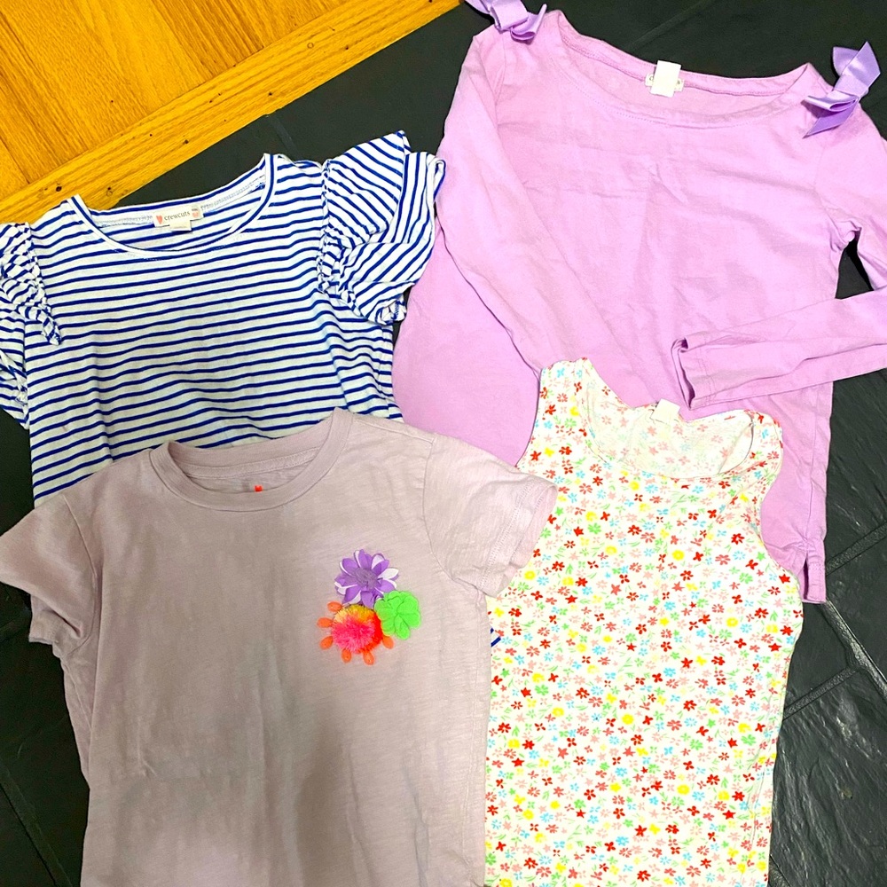 Girls 6-7 crew cuts shirts